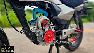 CG TITAN com motor de MAKITA serra mármore