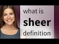 Sheer what is SHEER meaning