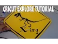 Cricut Explore Air Craft Dinosaur Party Door Sign Cup n Cakes Gourmet