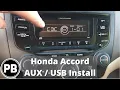 2003 - 2007 Honda Accord Factory Aux USB Install