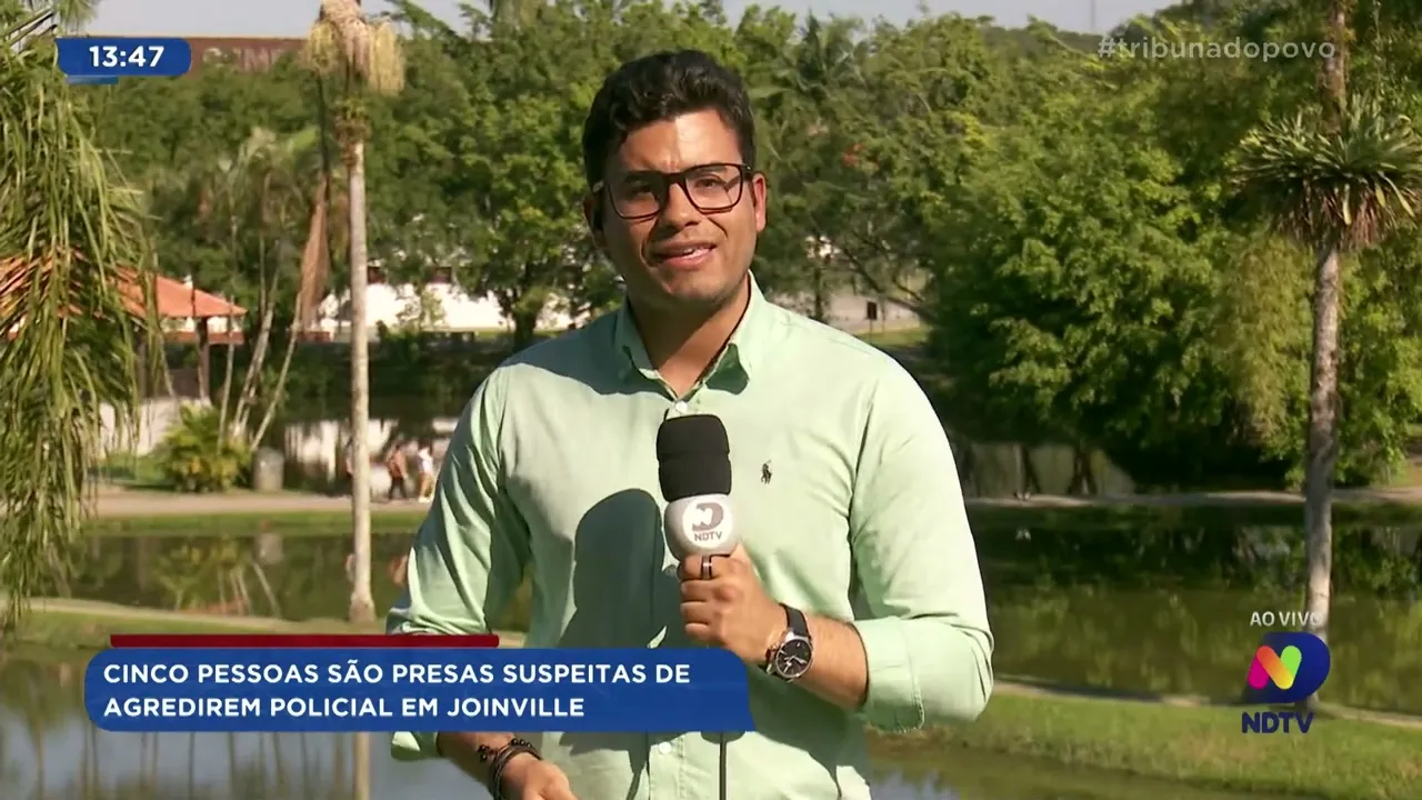 Cinco pessoas são presas suspeitas de agredirem policial em Joinville