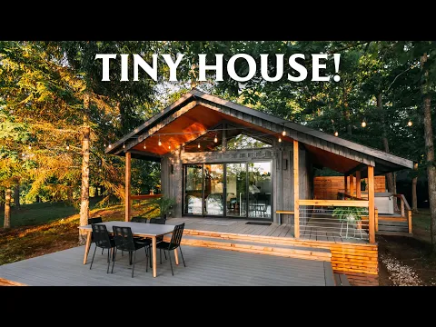 Download MP3 The Coalmont Cabin - Waterfront Tiny House Airbnb Tour!