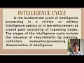 Report in CDI-2 Intelligence Cycle