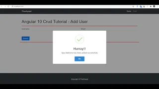 Angular 10 Crud Tutorial for Beginners - Add User