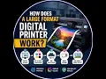 How does a large format digital printer work