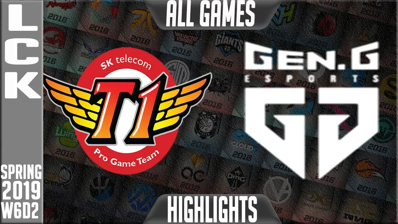 SKT vs GEN Highlights ALL GAMES | LCK Spring 2019 Week 6 Day 2 | SK Telecom T1 vs Gen.G