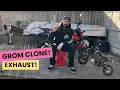Amazon Grom clone exhaust swap Boom Vader 125 Honda Grom clone