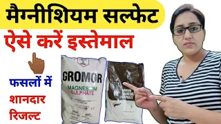 Magnesium sulfate fertilizer | how to use magnesium sulfate | magnesium + sulphur | benefits | dose
