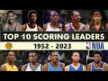 NBA Top 10 Scoring Leaders Every Year 1952 - 2023