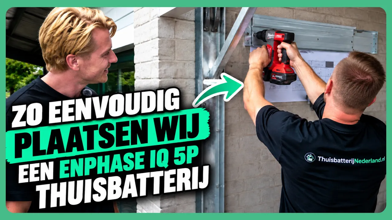 Installatie van een Enphase thuisbatterij bij Britta