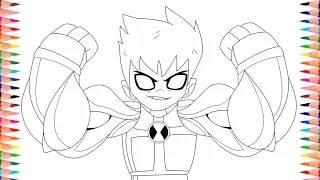 ben 10 ben transforms into gax ben 10 coloring pages ben