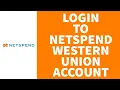 How to Login Into NetSpend Western Union Account SignUp Western Union Account 2022