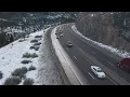 Harsh weather conditions overlap an already busy travel weekend