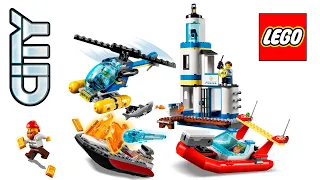 Lego City  60308  Seaside Police and Fire Mission 💥 Speed Build Review