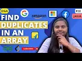 Find Duplicates in An Array Arrays Leetcode JAVA DSA