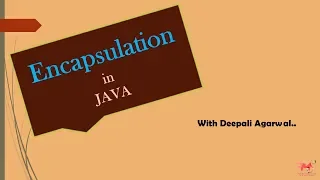 Encapsulation in Java Example Purpose CORE JAVA Hindi
