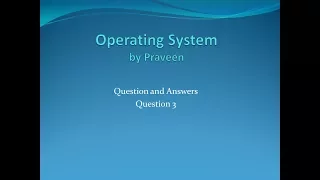 Operating System Batch processing systems