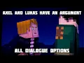 Axel and Lukas have an argument - All dialogue options in Minecraft Story Mode Episode 1