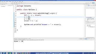 Java Tutorial For Beginners 6 Math and Arithmetic Operators in Java