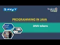 Programming in JAVA - Java Tokens
