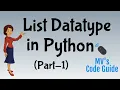 18 List Datatype - Part1