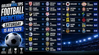 Saturday Football Predictions 2026 Best Football Tips Predictions GoldenGoalTips