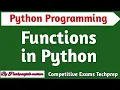 Lec - 5 1 Introduction to function Function in Python in Hindi