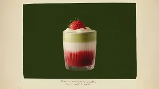 Strawberry Matcha Latte 