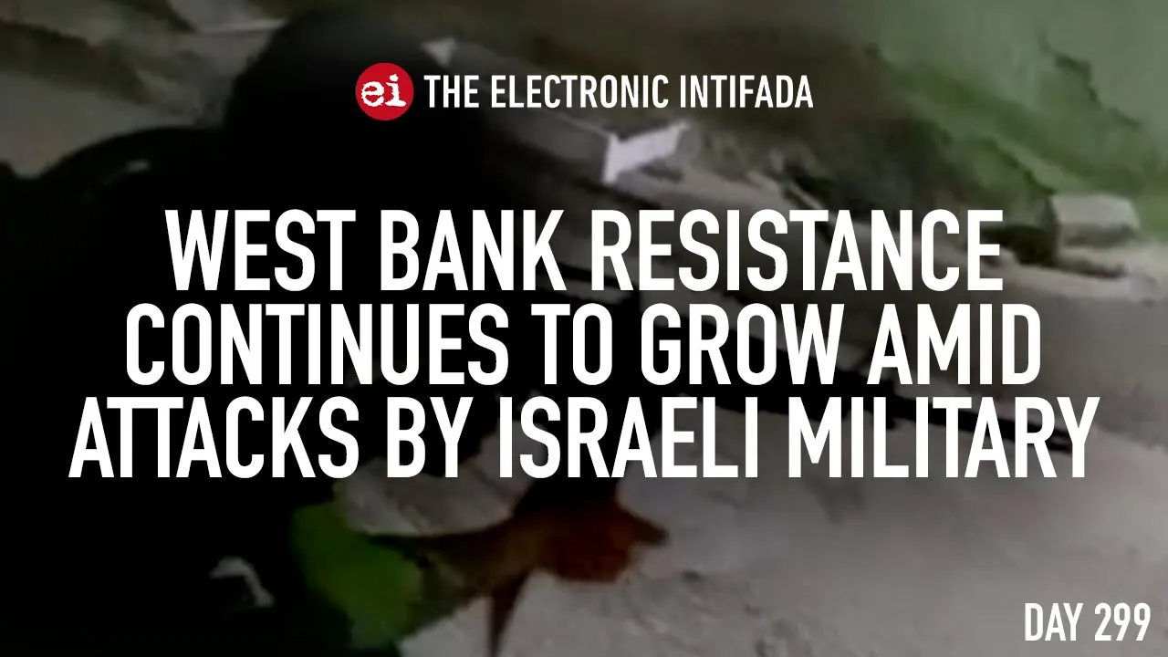 West Bank resistance continues to grow amid attacks by Israeli military, with Jon Elmer