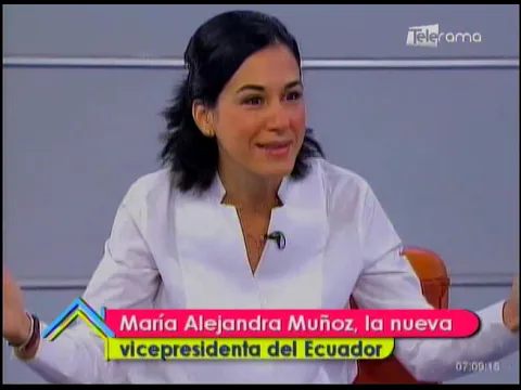 María Alejandra Muñoz, la nueva vicepresidenta del Ecuador