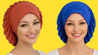 10 Dakikada Kolay Bone Dikimi – Herkes Yapabilir! Arkadaşımın Kullanmadığı Şalını Boneyе Çevirdim! 🥰