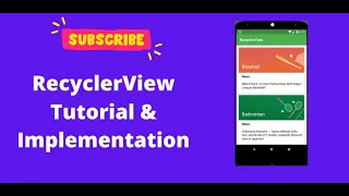 Recyclerview Tutorial Implementation in Android Studio Java