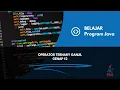 OPERATOR TERNARY GANJIL GENAP PEMROGRAMAN BERORIENTASI OBJEK 12