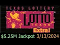Lotto Texas Winning Numbers 13 March 2024 Today TX Lotto Drawing Results Wednesday 2024