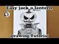 How To Draw Jack O Lantern Easy Halloween Drawing Halloween Pumpkin Tutorial Drawing