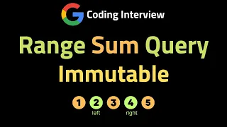 Range Sum Query - Immutable