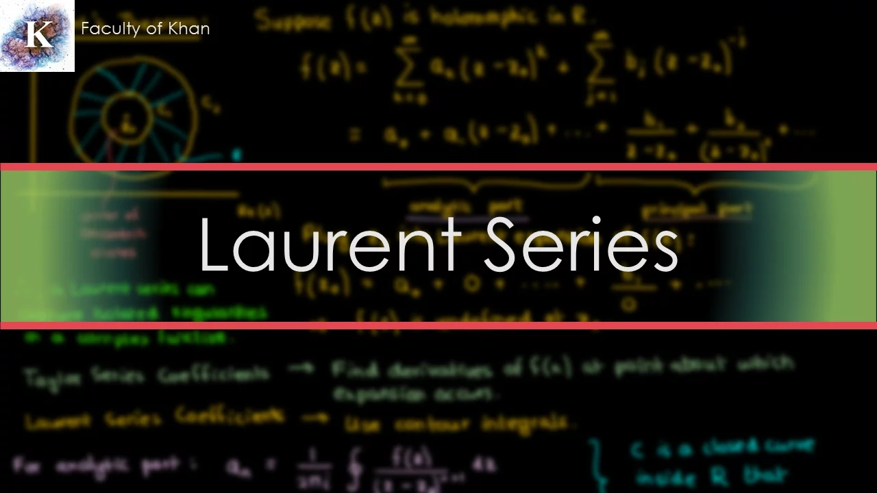 Laurent Series of Complex Functions