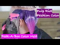 Pulp Riot Fashion Color Graduated bob Peek-a-boo Color melt Pops of Color Salon 124 Group