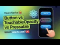 Button TouchableOpacity Pressable in React Native Hindi