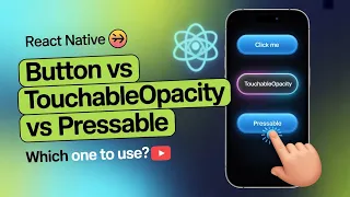 Button TouchableOpacity Pressable in React Native Hindi