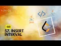 Insert Interval LeetCode 57 Medium Java Code with or without search function