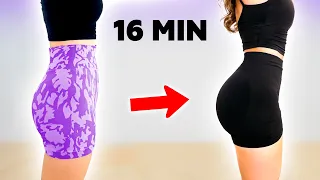 Como CRECER GLUTEOS INSTANTANEAMENTE en 16 MINUTOS - Rutina gluteos INTENSA en casa | Pau Fit