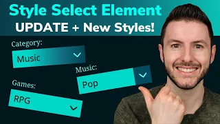 Style Select Element and Options Using CSS Custom Select Box UPDATE