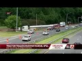 Winston-Salem Tractor Trailer Crash With Diesel Spill