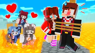 JJ Sisters vs JJ - VAMPIRE vs WEREWOLF - FLOOR IS LAVA - JJ and Mikey Animation