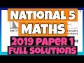 National 5 Maths 2019 Paper 1 - Full Solutions