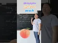 Sight Word peach
