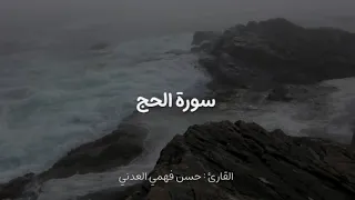تلاوة من سورة الحج القارئ حسن فهمي العدني قرآن Quran 