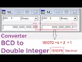Siemens PLC - BCD to Double Integer 32-bit number Converter in the STEP7