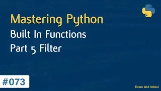 Learn Python in Arabic - Built In Functions Part 5 Filter
